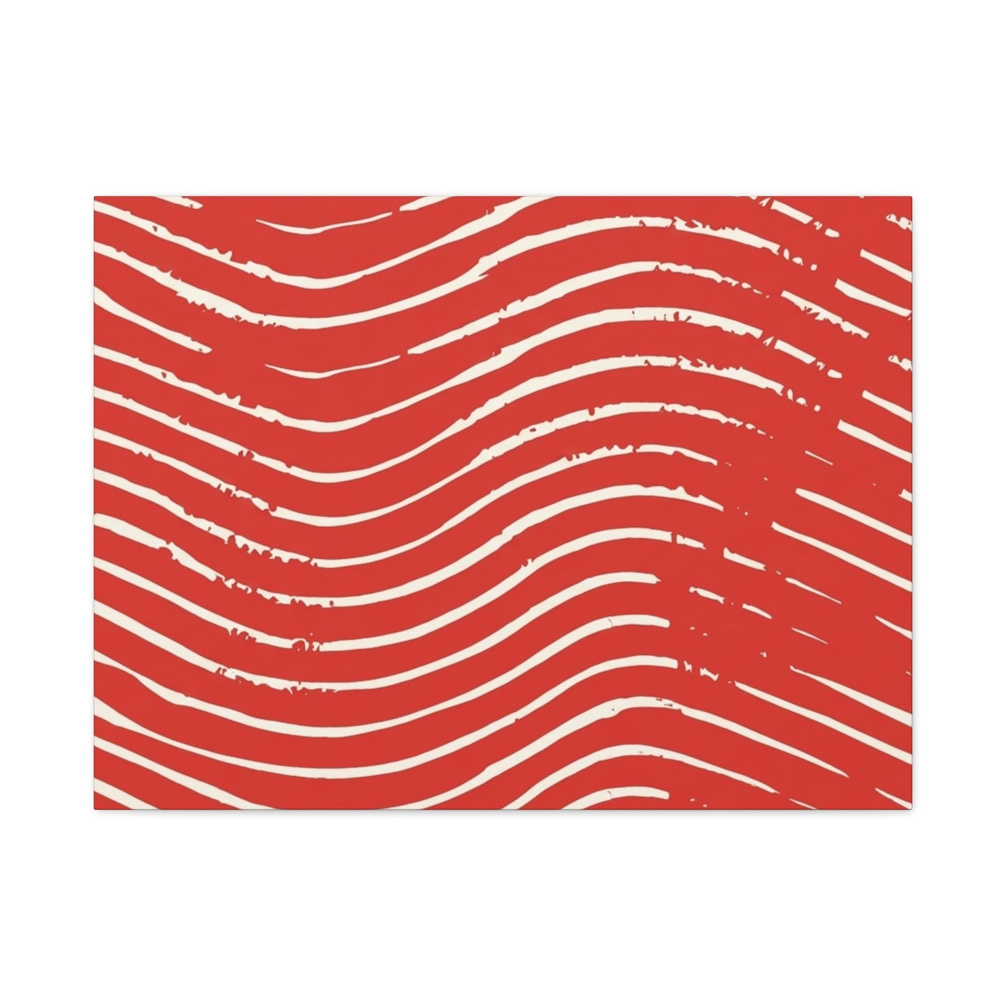 Scarlet Tide Stretched Canvas Wall Art