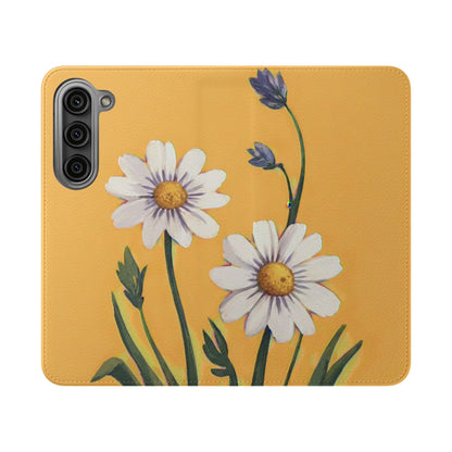 Spring Daisies Vegan Leather Flip Case