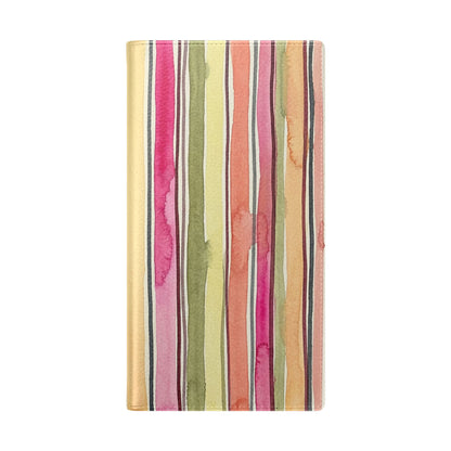 Summer Stripe Vegan Leather Flip Case