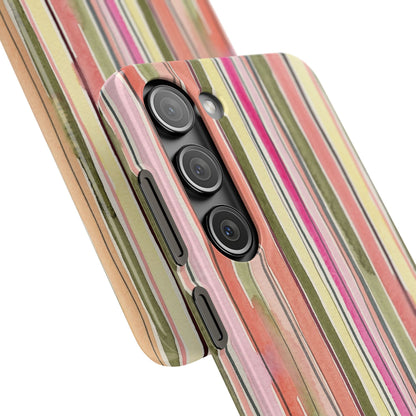 Summer Stripe Snap Phone Case