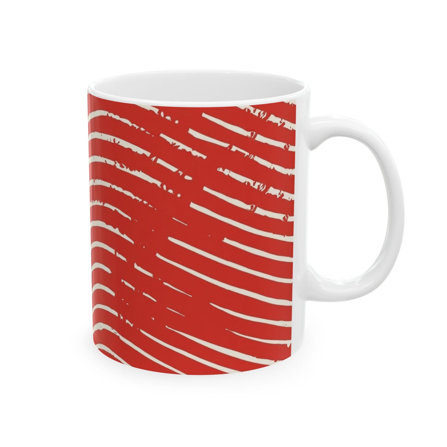 Scarlet Tide Ceramic Mug