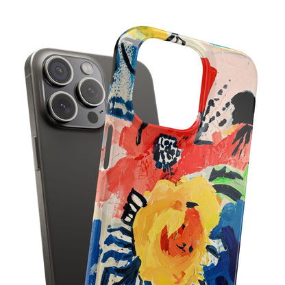 Abstract Flora Snap Phone Case