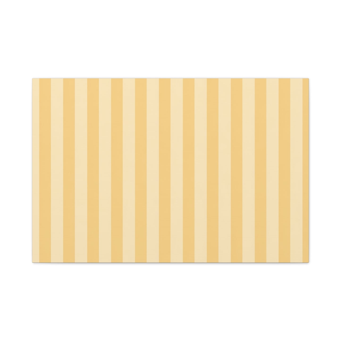 Buttercup Stripe Stretched Canvas Wall Art