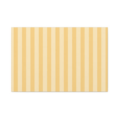 Buttercup Stripe Stretched Canvas Wall Art