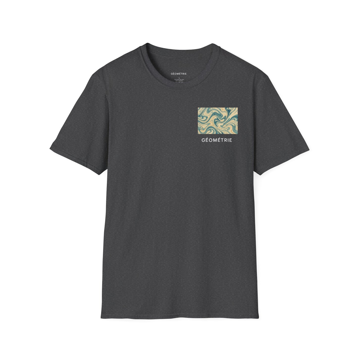Geo Pattern Unisex Softstyle T-Shirt | Casual Everyday Tee, Graphic Shirt, Gift for Him/Her, Trendy Wear, Artsy Style (Pattern 06)