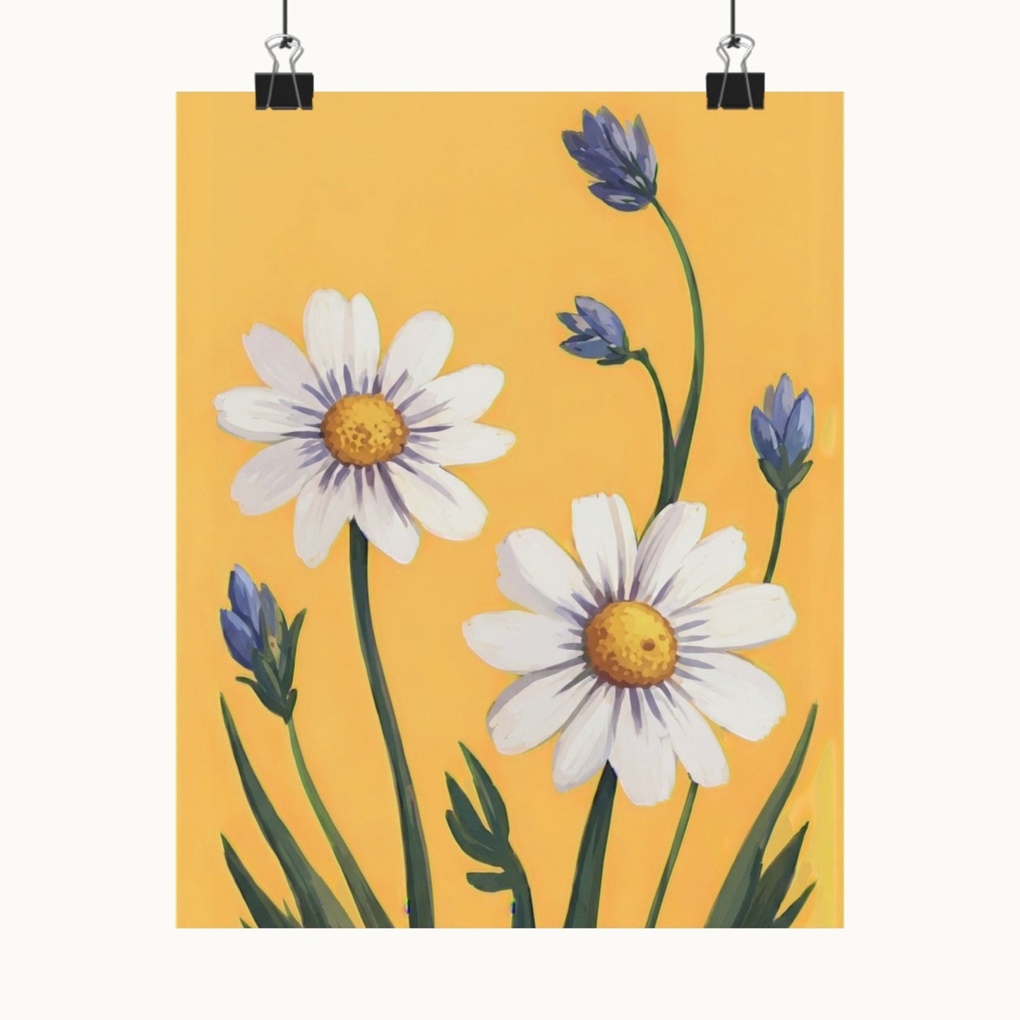 Spring Daisies Art Poster