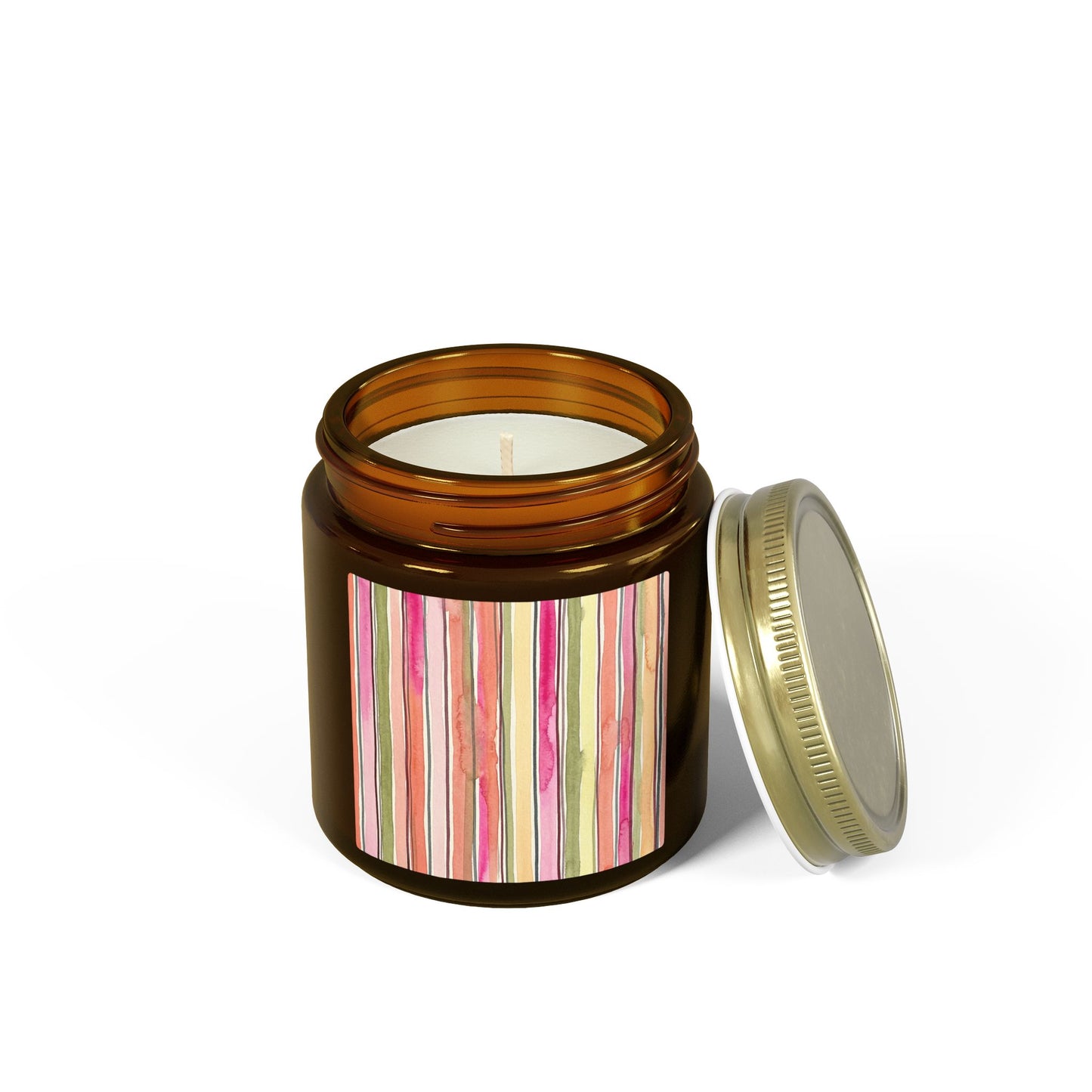 Summer Stripe Scented Candles