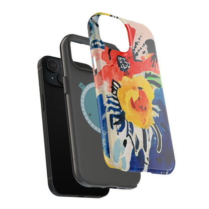 Abstract Flora Magnetic Phone Case