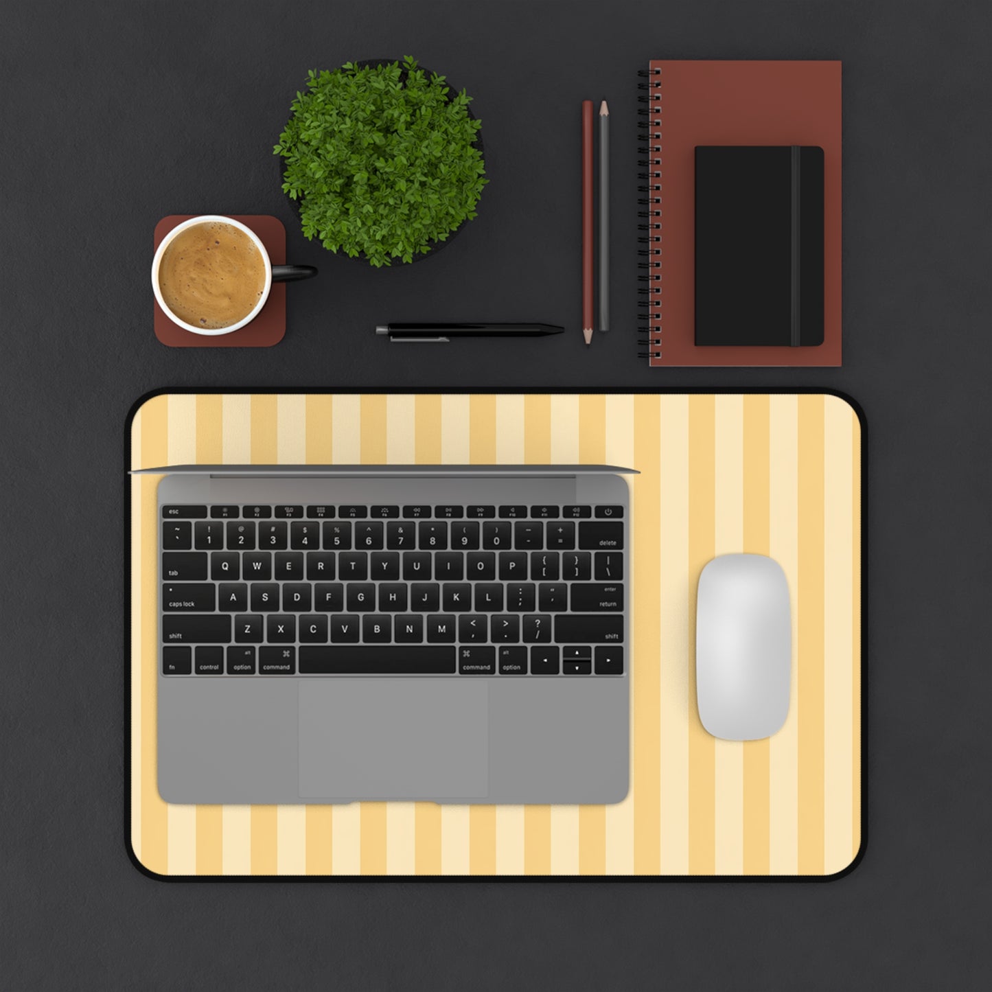 Buttercup Stripe Desk Mat
