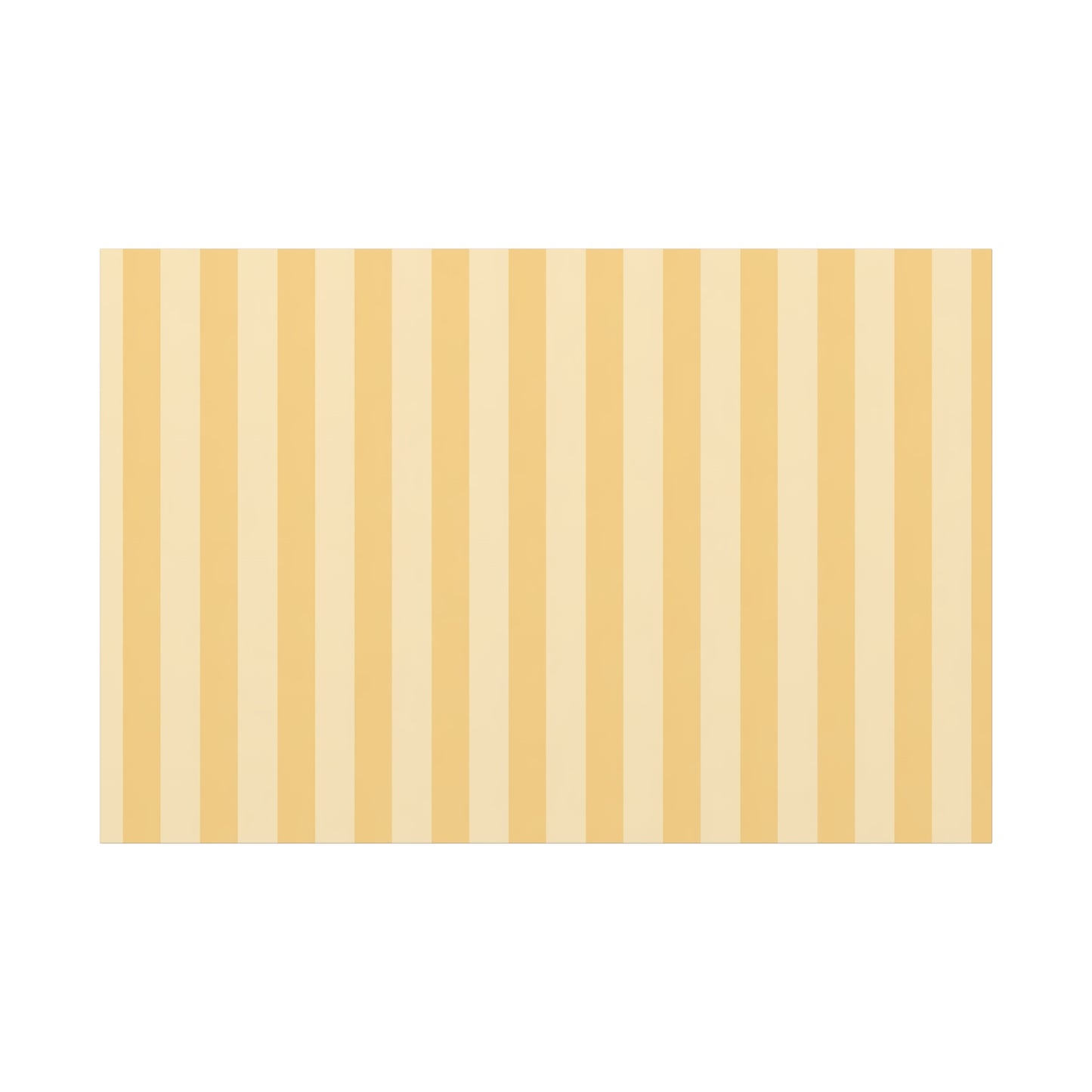 Buttercup Stripe Stretched Canvas Wall Art