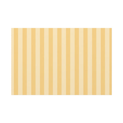 Buttercup Stripe Stretched Canvas Wall Art