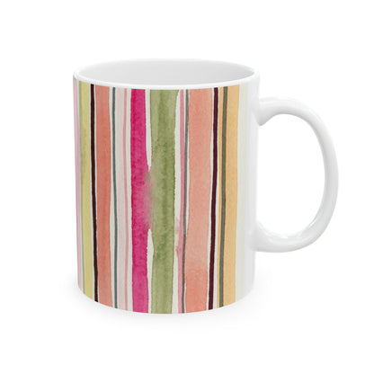 Summer Stripe Ceramic Mug
