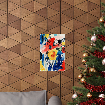 Abstract Flora Art Poster