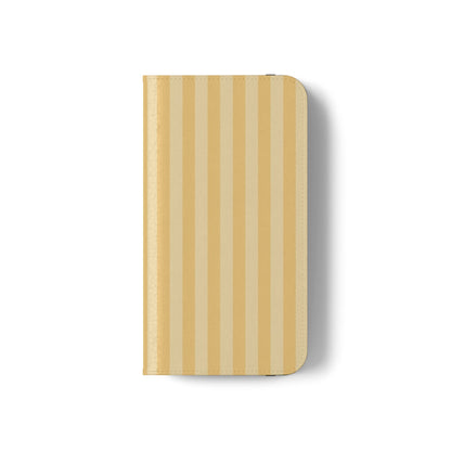 Buttercup Stripe Vegan Leather Flip Case