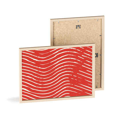 Scarlet Tide Wood Framed Posters