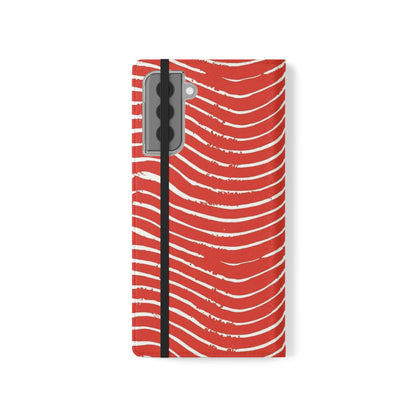 Scarlet Tide Vegan Leather Flip Case