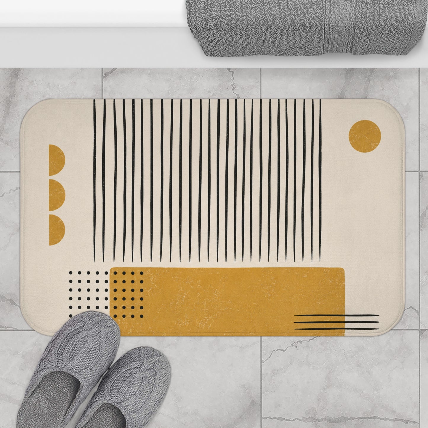 Ochre Cadence Bath Mat