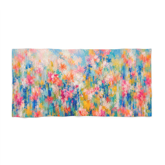 Chromatic Meadow Beach Towel