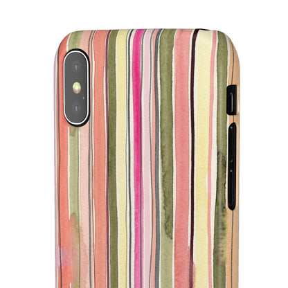Summer Stripe Snap Phone Case