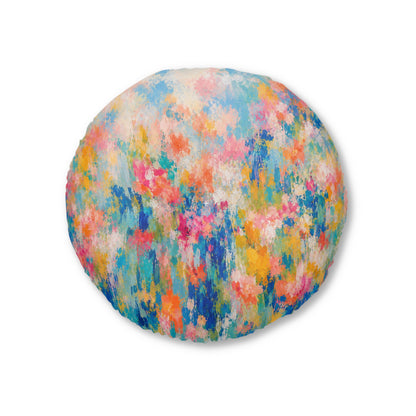 Chromatic Meadow Tufted Floor Pillow