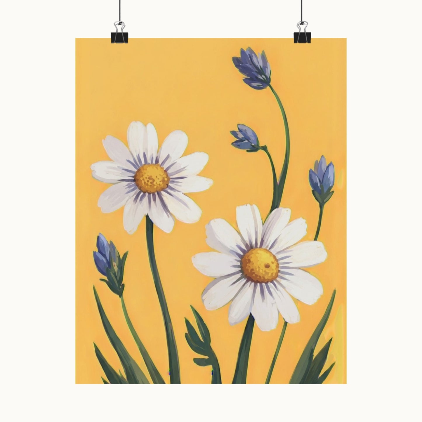 Spring Daisies Art Poster