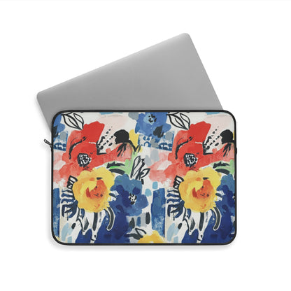 Abstract Flora Laptop Sleeve