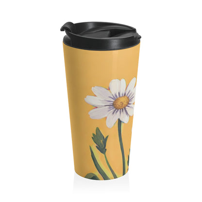 Spring Daisies Stainless Steel Travel Mug