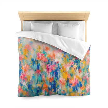 Chromatic Meadow Microfiber Duvet Cover