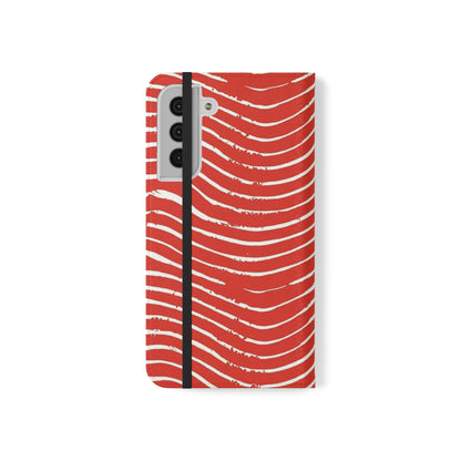 Scarlet Tide Vegan Leather Flip Case