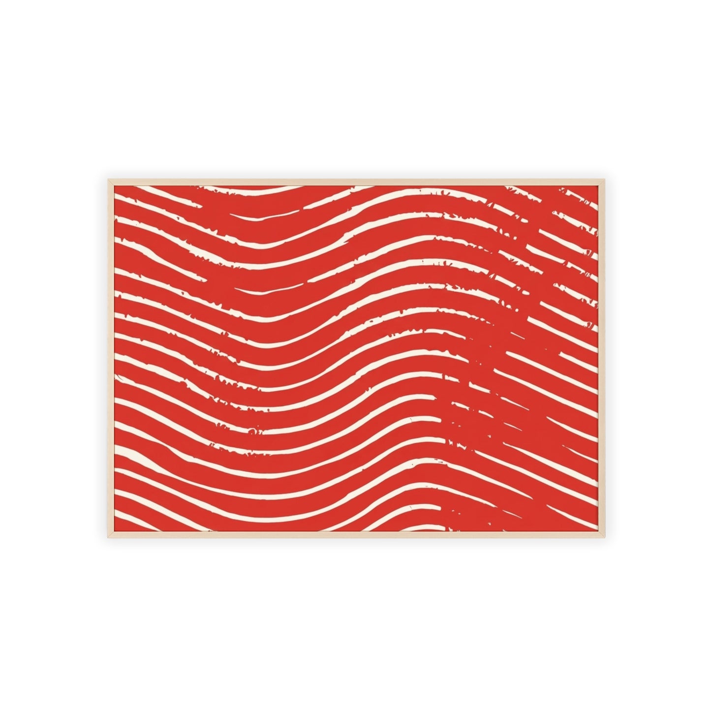 Scarlet Tide Wood Framed Posters