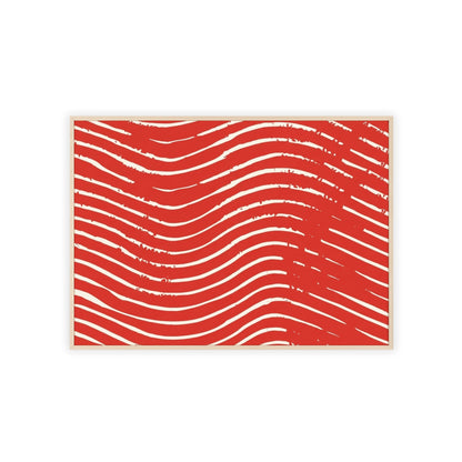 Scarlet Tide Wood Framed Posters