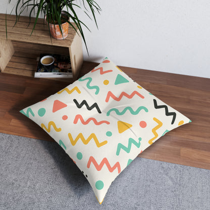 Square Tufted Floor Pillow
