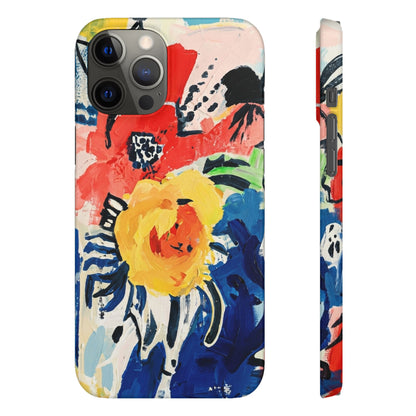 Abstract Flora Snap Phone Case