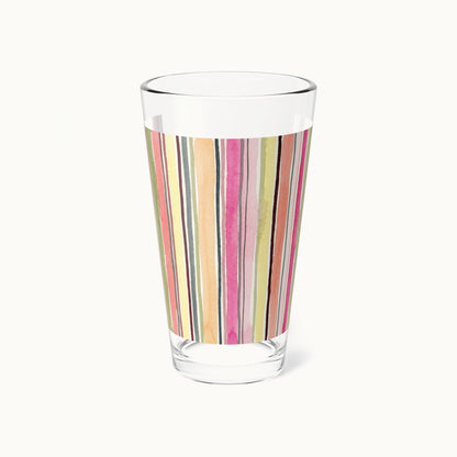 Summer Stripe Tall Mixing Glass 16oz