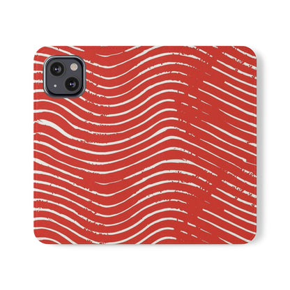 Scarlet Tide Vegan Leather Flip Case