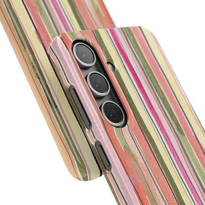 Summer Stripe Snap Phone Case