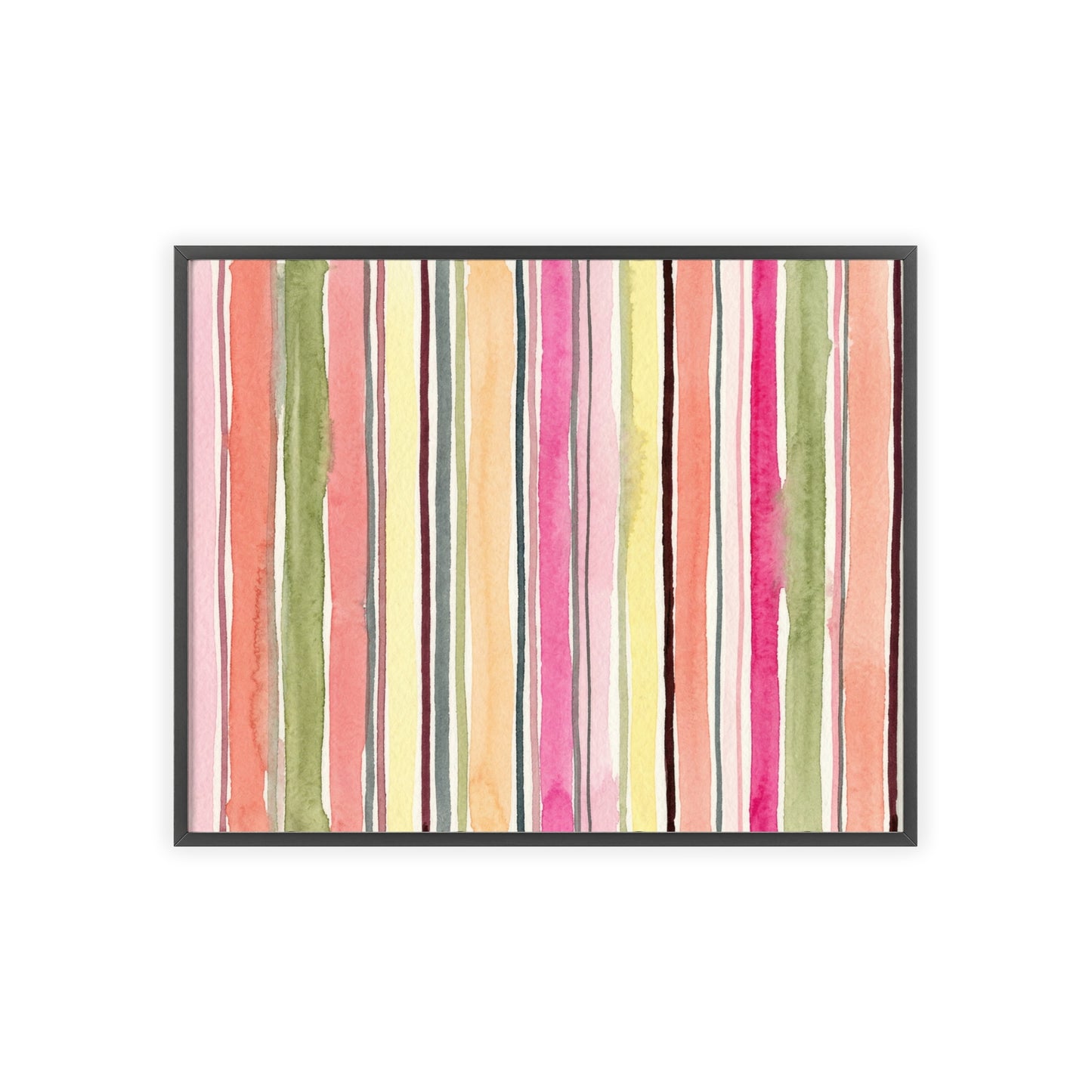 Summer Stripe Wood Framed Posters