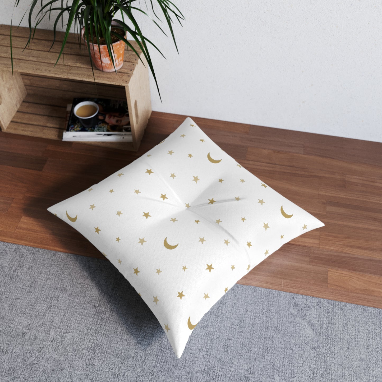 Square Tufted Floor Pillow