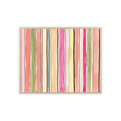Summer Stripe Wood Framed Posters