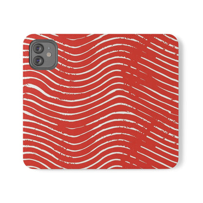 Scarlet Tide Vegan Leather Flip Case