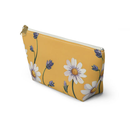 Spring Daisies Accessory Pouch with T-bottom