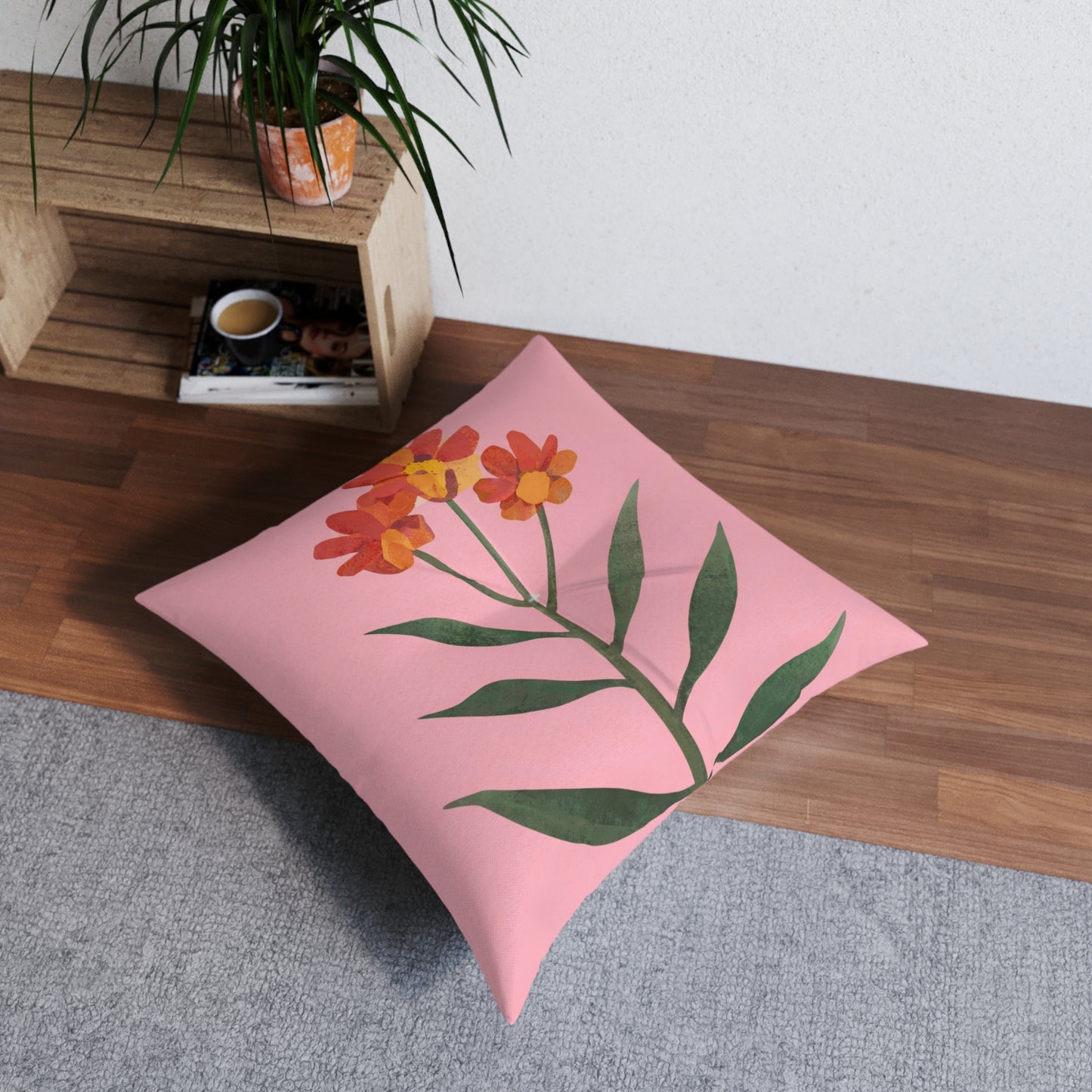 Square Tufted Floor Pillow