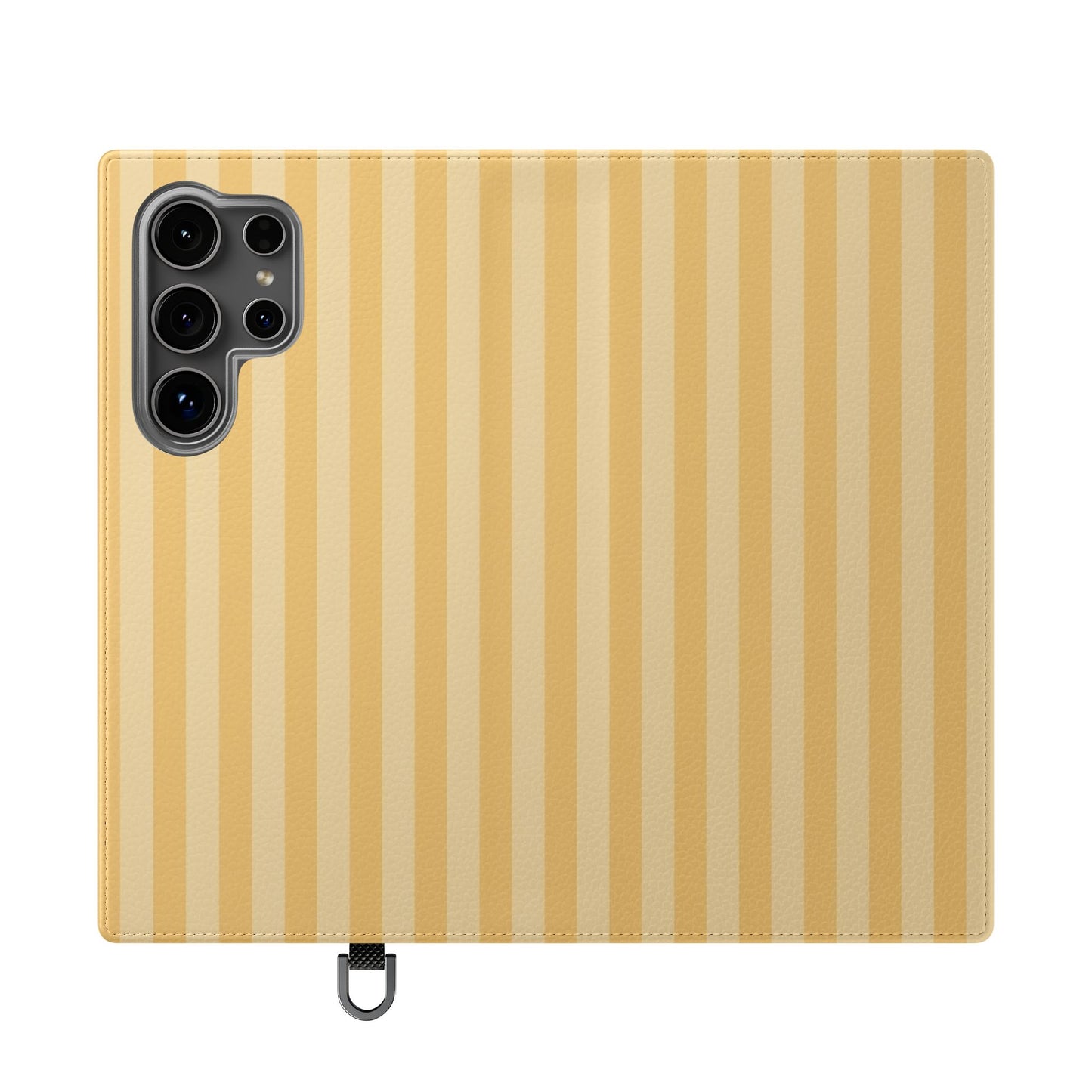 Buttercup Stripe Vegan Leather Flip Case