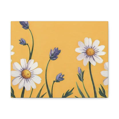 Spring Daisies Stretched Canvas Wall Art