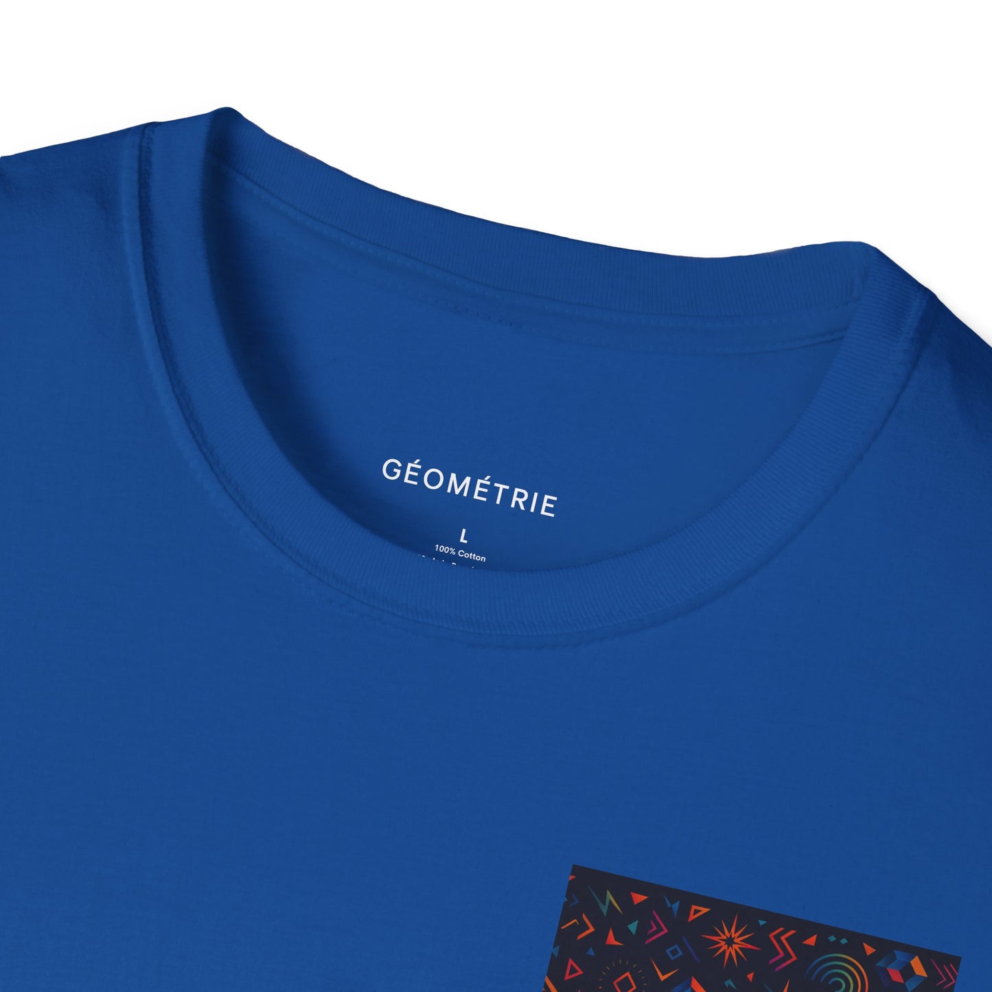 Geo Pattern Unisex Softstyle T-Shirt | Casual Everyday Tee, Graphic Shirt, Gift for Him/Her, Trendy Wear, Artsy Style (Pattern 06)