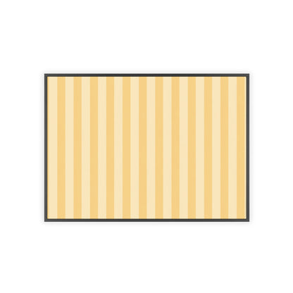 Buttercup Stripe Wood Framed Posters