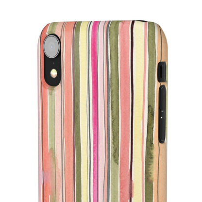 Summer Stripe Snap Phone Case