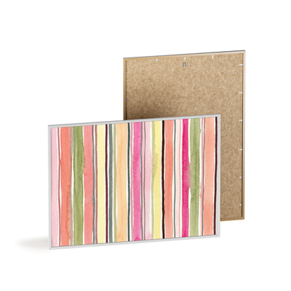 Summer Stripe Wood Framed Posters