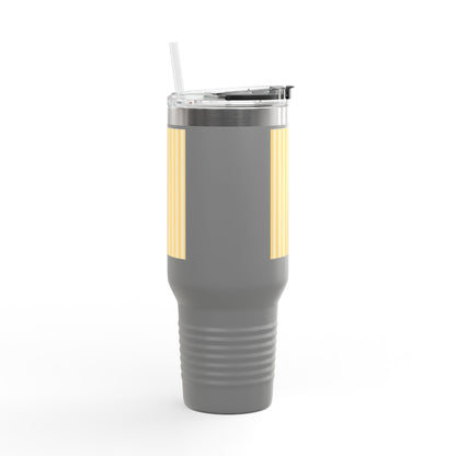 Buttercup Stripe 40oz Insulated Travel Mug