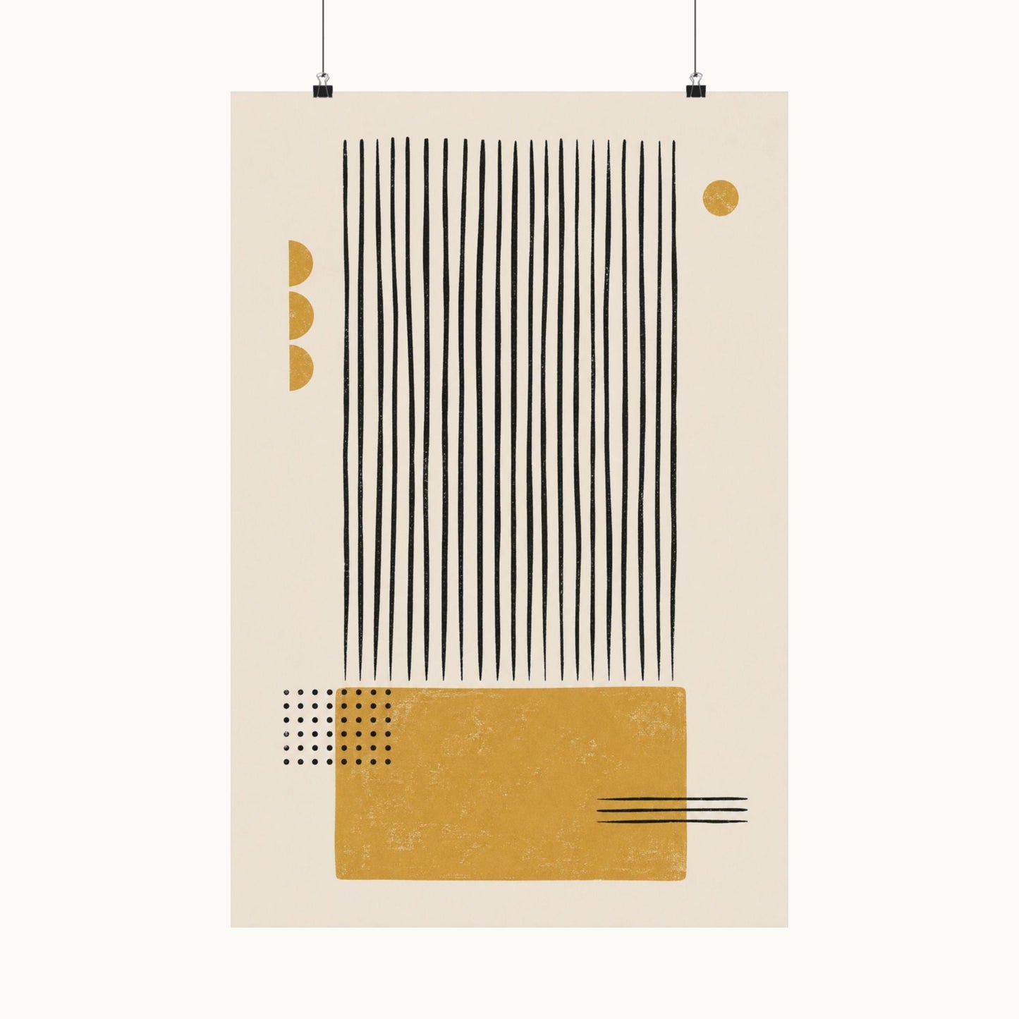 Ochre Cadence Art Poster